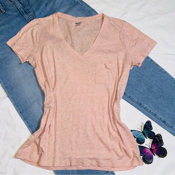 Madewell Pink Short Sleeve Tee - Picture 1 of 7